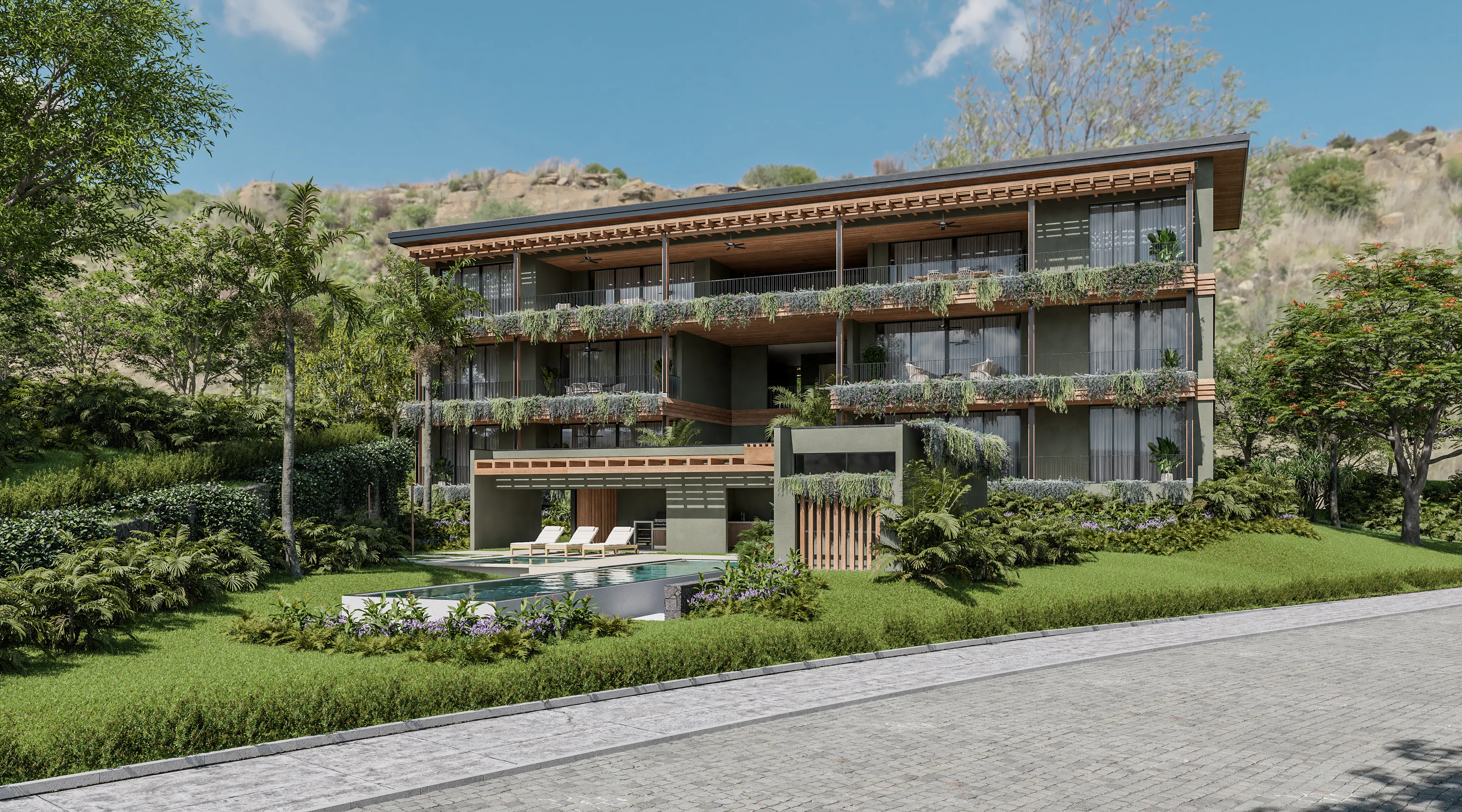 Back of the Condo Building