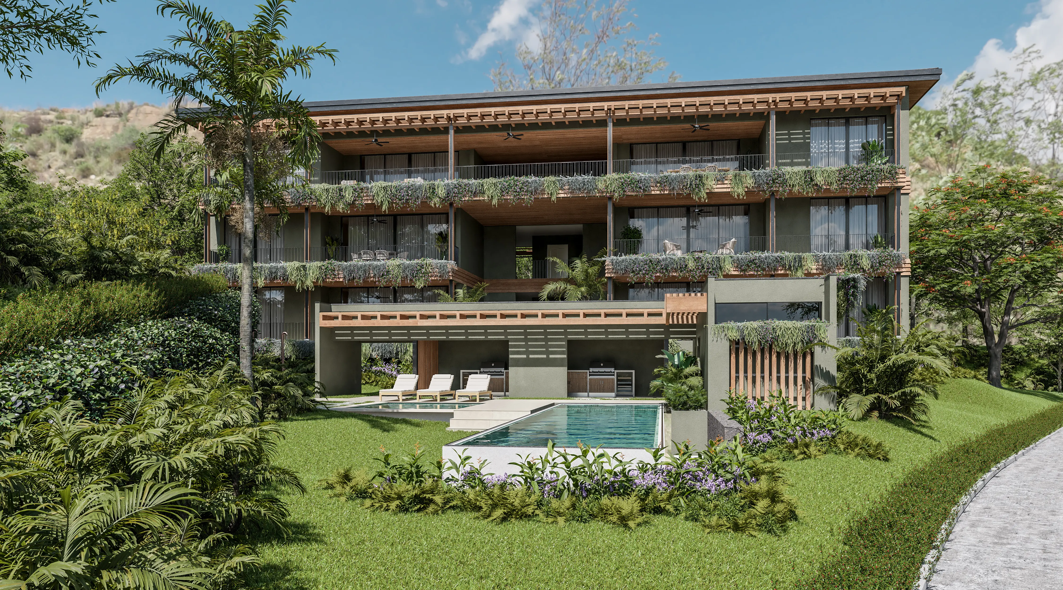 Back of the Condo Building